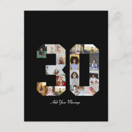 Nummer 30 Fotokollage Vykort