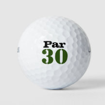 Nummer 30 par golfbana för 30års födelsedag golfer