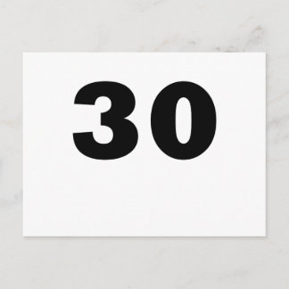 Nummer 30 vykort