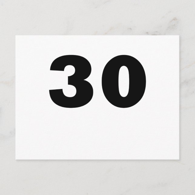 Nummer 30 vykort (Framsida)