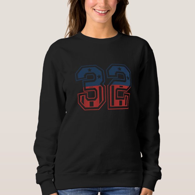 Nummer 32 USA T Shirt (Framsida)
