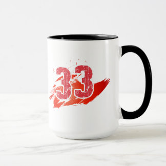 Nummer 33 mugg