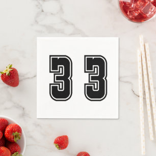 Nummer 33 pappersservett