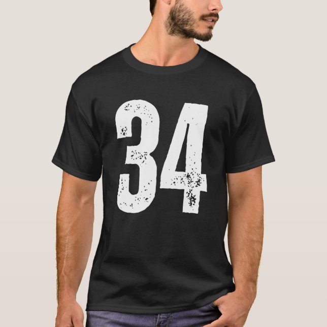Nummer 34 t shirt (Framsida)