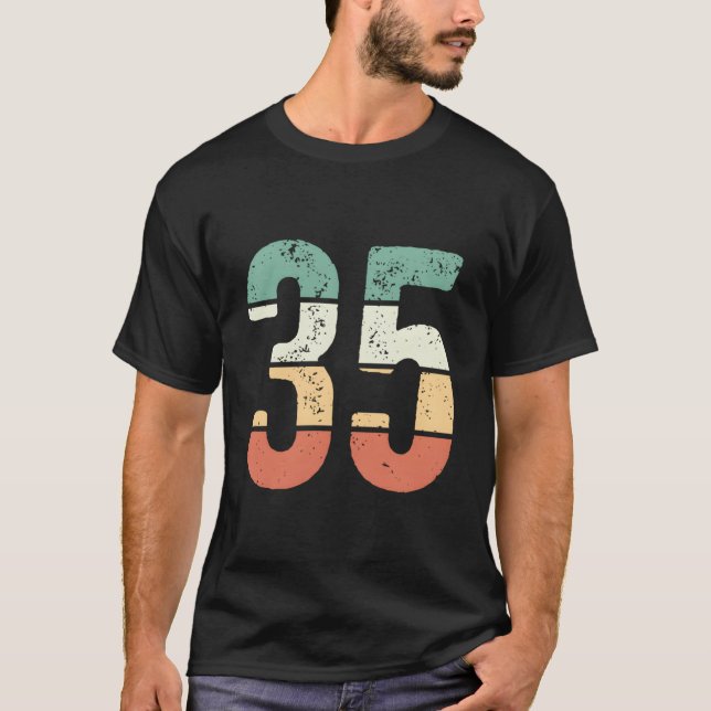 Nummer 35 firar 35 år av Forever T Shirt (Framsida)