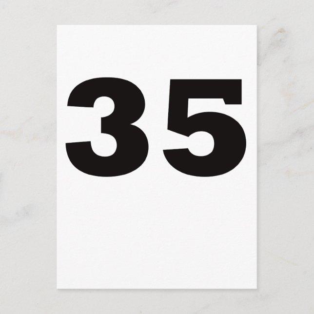 Nummer 35! vykort (Framsida)