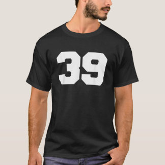 Nummer 39 Sports Jersey Player 39 Fläkt FRONT-utsk T Shirt