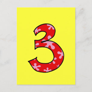 Nummer 3 vykort