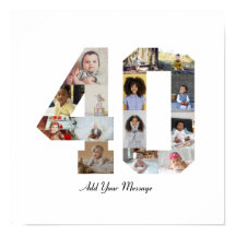 Nummer 40 Fotocollage