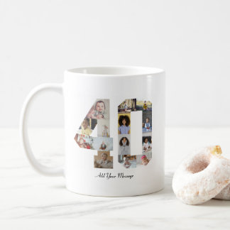 Nummer 40 Fotokollage Kaffemugg