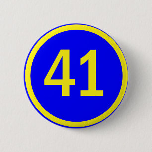 nummer 41 i en cirkel knapp