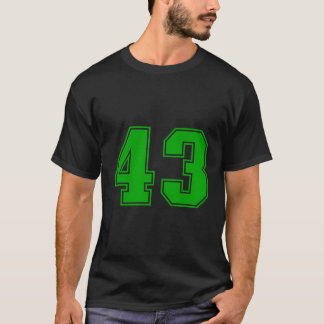 Nummer 43 Gröntars Sportfantast Jersey-nummer T Shirt