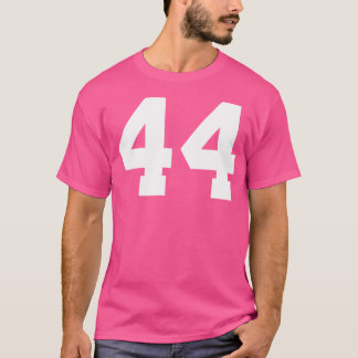 Nummer 44 (längst fram) Idrottsteamet Jersey Numbe T Shirt