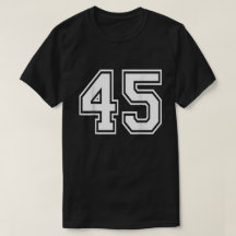 Nummer 45 Varsity Sportlag Tröja 45-årsdag