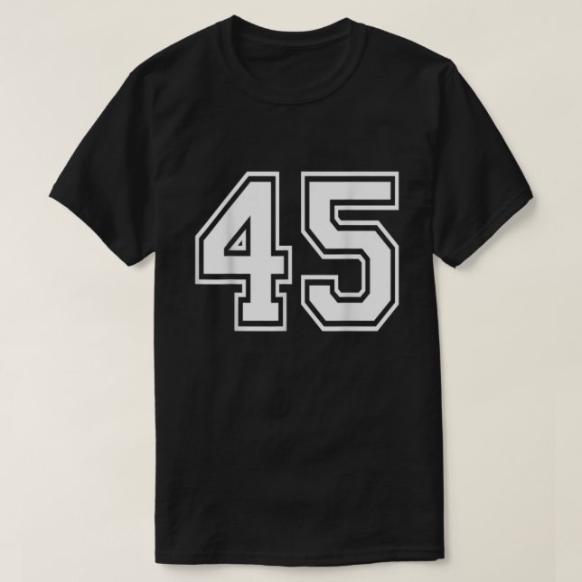Nummer 45 Varsity Sportlag Tröja 45-årsdag (Design framsida)
