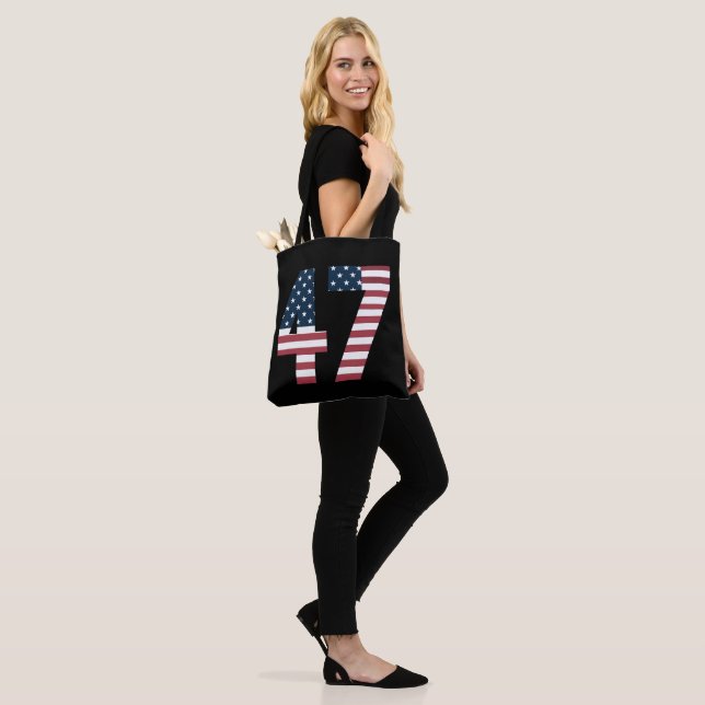 Nummer 47 Tote Bag Tygkasse (På modell)