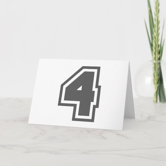 Nummer 4 kort (Framsida)