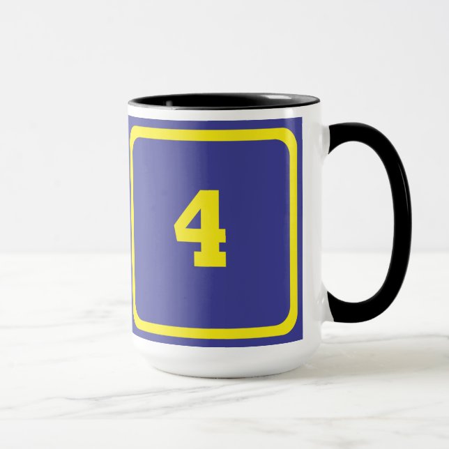 Nummer 4 mugg (Höger)