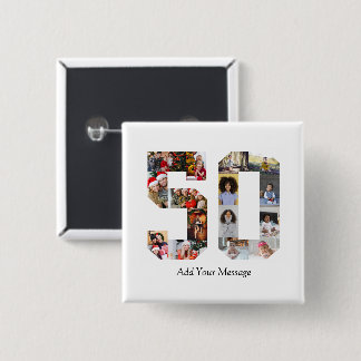 Nummer 50 Fotokollage Knapp