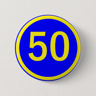 nummer, 50, i en cirkel knapp