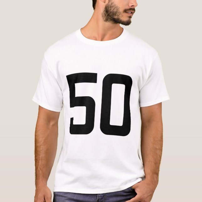 NUMMER 50 T SHIRT (Framsida)