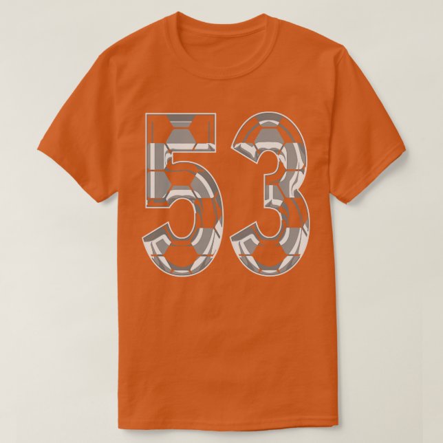 Nummer 53 Jersey 53 Mamma Player Fläkt 1 T Shirt (Design framsida)