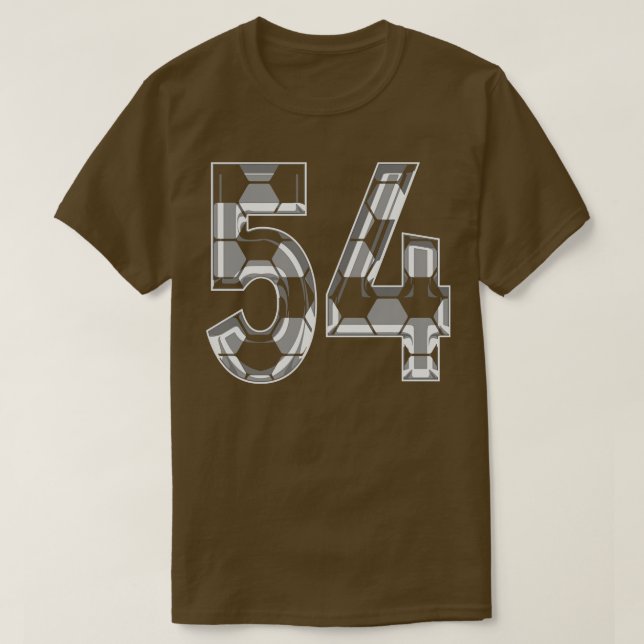Nummer 54 Jersey 54 Mamma Player Fläkt T Shirt (Design framsida)