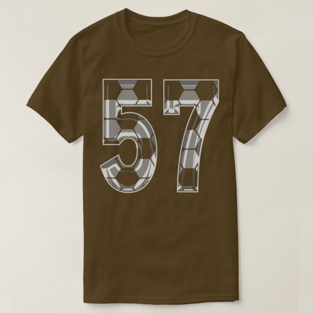 Nummer 57 Jersey 57 Mamma Player Fläkt 1 T Shirt (Design framsida)