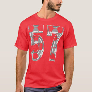 Nummer 57 Jersey 57 Mamma Player Fläkt T Shirt