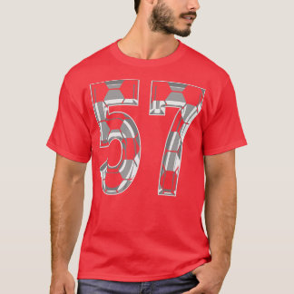 Nummer 57 Jersey 57 Mamma Player Fläkt T Shirt