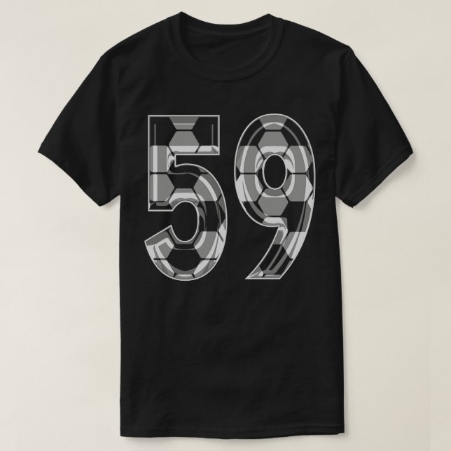 Nummer 59 Jersey 59 Mamma Player Fläkt T Shirt (Design framsida)