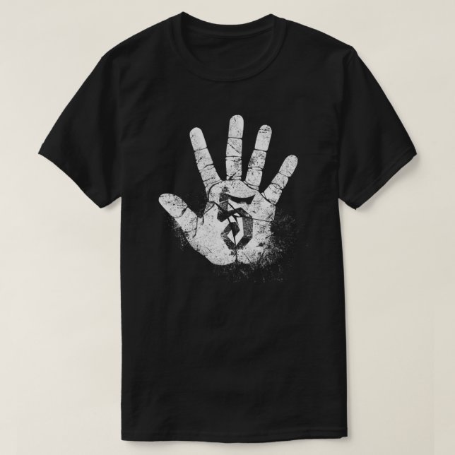 Nummer 5 Hi 5 Hand Sign Hej Hälsning Play Gam T Shirt (Design framsida)