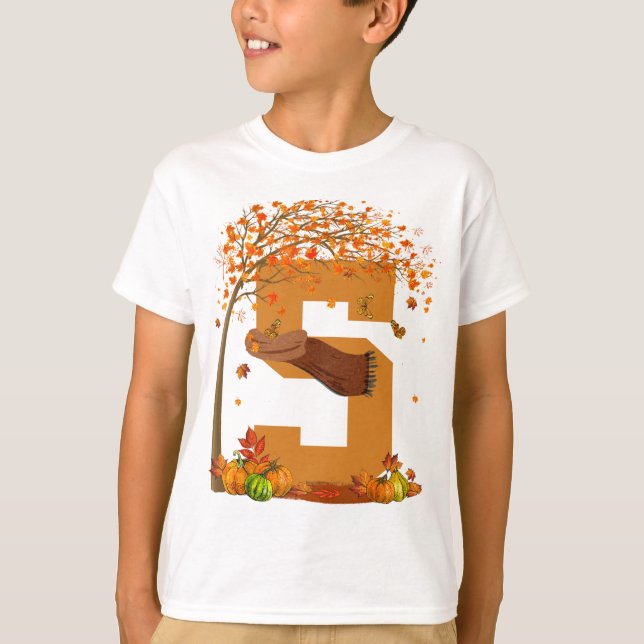 Nummer 5 Högre Thanksgiving, tema 5 år gammal T Shirt (Framsida)