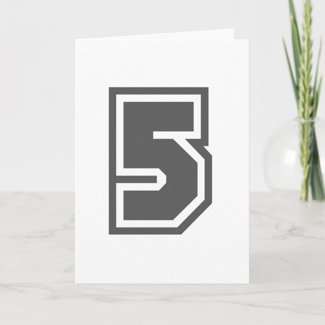 Nummer 5 kort (Framsida)