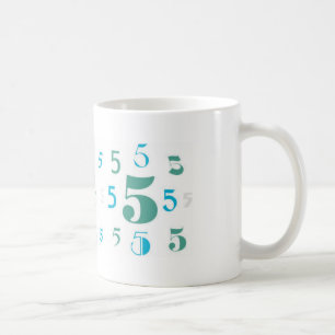 Nummer 5 mugg