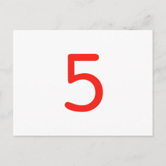Nummer 5 vykort