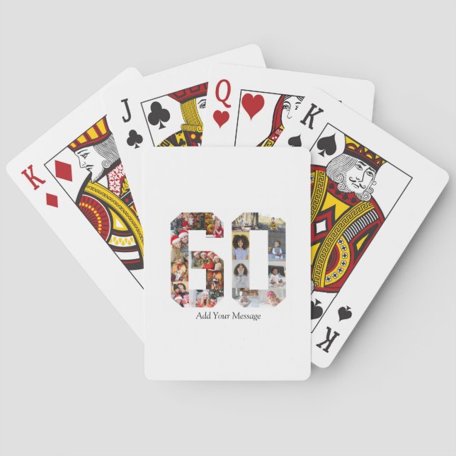 Nummer 60 Fotokollage Casinokort (Baksidan)