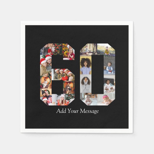 Nummer 60 Fotokollage Pappersservett (Framsidan)