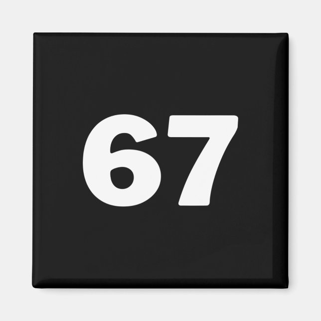 Nummer 67  magnet (Framsidan)