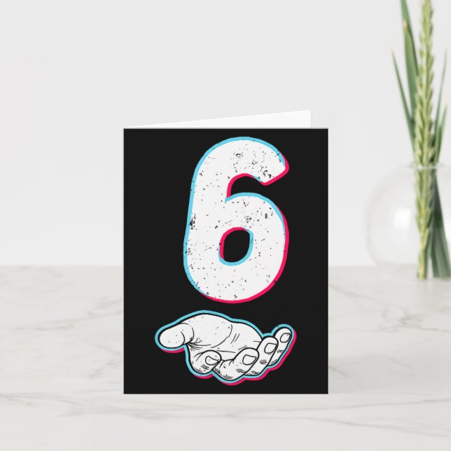 Nummer 67 Matchande Sex Sju 6 7 Meme 6 7 Hallowee Kort (Framsida)