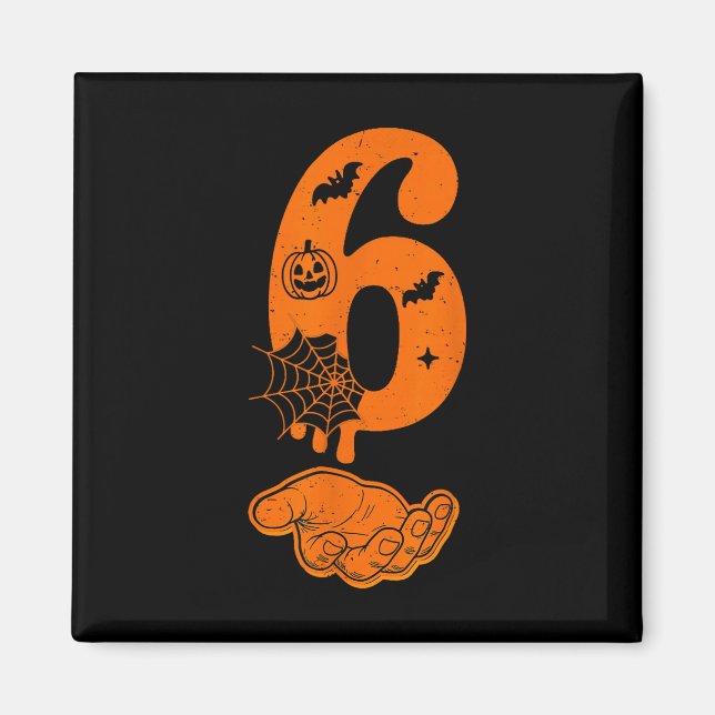 Nummer 67 Matchande Sex Sju 6 7 Meme 6 7 Hallowee Magnet (Framsidan)