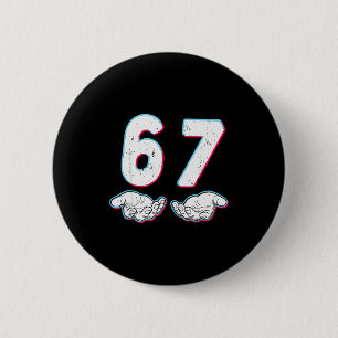 Nummer 67 Matchande Sex Sju 6 7 Meme 6-7 Halloween Knapp