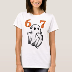 Nummer 67 Matchande Sex Sju 6 7 Meme Halloween Co T Shirt