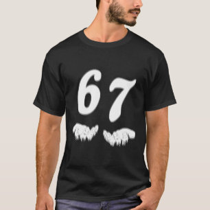 Nummer 67 Matchande Six Seven Meme Roligt Hallowee T Shirt