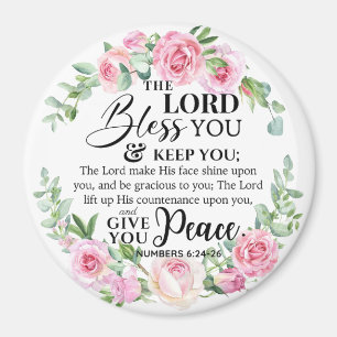 Nummer 6:24-26 Herren Bless du Bible Ro Magnet
