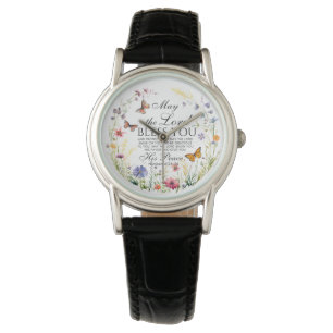 Nummer 6:24-26 Herren Bless du Wildblomma Armbandsur