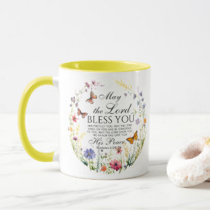 Nummer 6:24-26 Herren Bless du Wildblomma Mugg