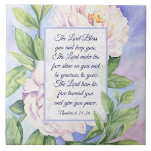 Nummer 6 24-26 Herren Bless You Flowers Kakelplatta
