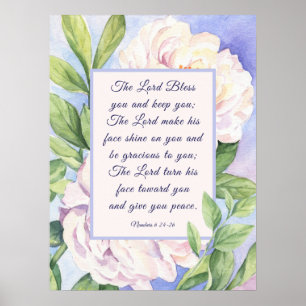 Nummer 6 24-26 Herren Bless You Flowers Poster
