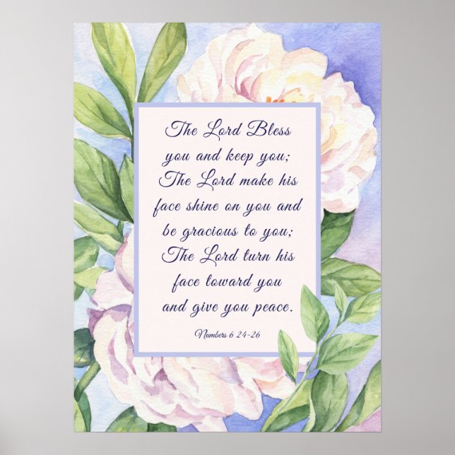 Nummer 6 24-26 Herren Bless You Flowers Poster (Framsidan)
